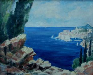 Dubrovnik, a view from the highway by Olga Garayova-Babylonova
