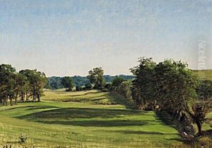 Landscape at Knabstrup. by P. C. Skovgaard