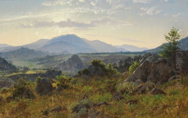 View from the Sabine Hills near Olevano. - view 1