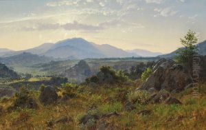 View from the Sabine Hills near Olevano. View from the Sabine Hills near Olevano.