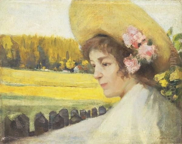 Portrait of a Woman with Hat - view 1