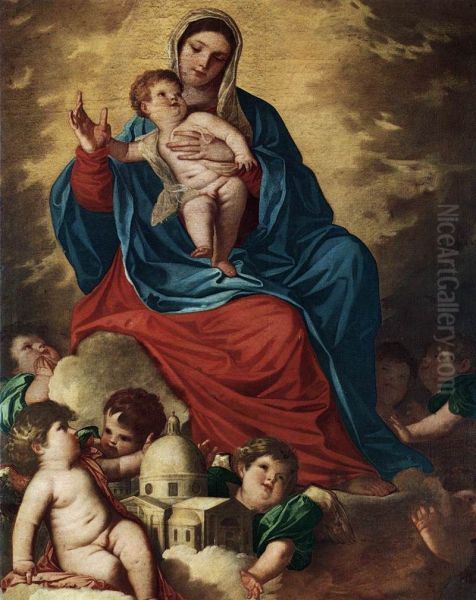 The Madonna with Design of a Shrine - view 1