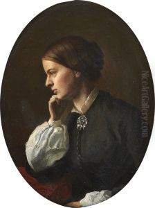 Portrait of Betsy Gude by Hans Gude