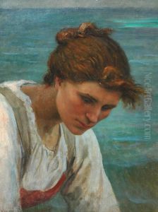 Etude de femme by Virginie Demont-Breton