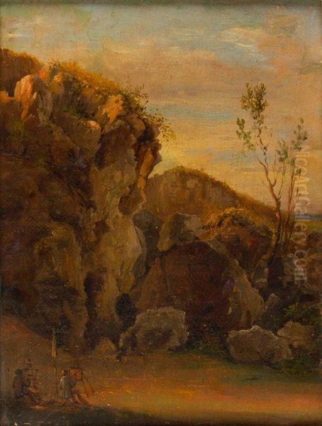 Painters at the easel - view 1