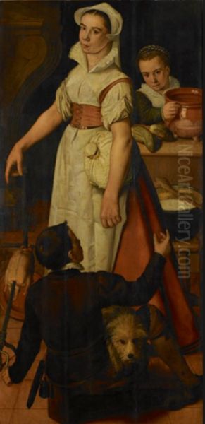 The kitchen maid and her helpers - view 1