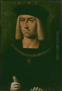 Portrait of Maximiliaan I (1459-1519), Keizer van het Heilige Roomse Rijk 1493-1519 by Joos Van Cleve