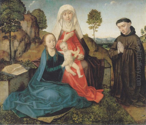 Hl. Anna Selbdritt mit einem franziskanischen Stifter - view 1
