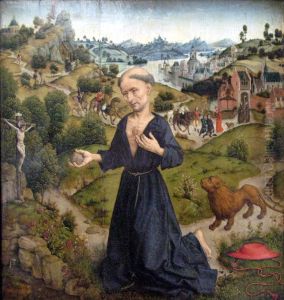 Penitance ofSaint Jerome by Aelbrecht Bouts