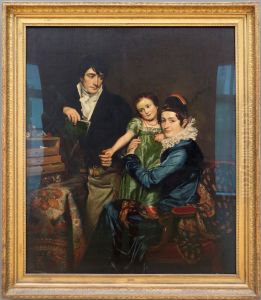 Portrait of the family of August Donat de Hemptinne (1783-....) Portrait of the family of August Donat de Hemptinne (1783-....)