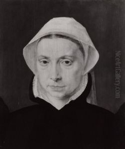 Portrait of an unknown woman by Willem Adriaensz Key