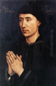 Portrait Diptych of Laurent Froimont (right wing) by Rogier van der Weyden