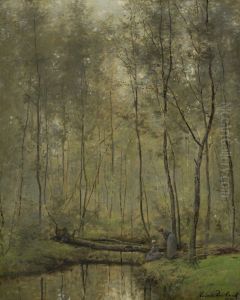 Oever van een rivier Oever van een rivier
