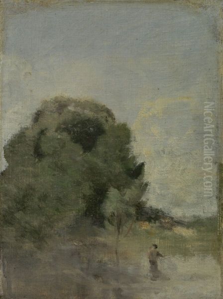 Landscape with angler - view 1