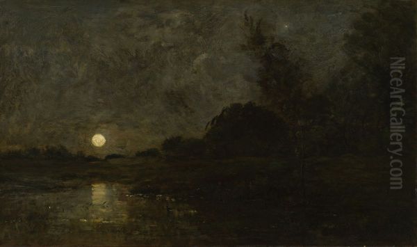 Moonrise in the Morvan - view 1