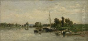 De Oise en Ile de Vaux by Karl Daubigny