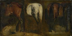 Studies van paarden by Theodore Gericault