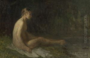 Naakt by Jozef Israels