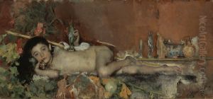 De beeldenverkoper by Antonio Mancini