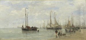 Hollands strandgezicht by Hendrik Willem Mesdag
