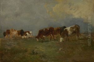 Weide met koeien by Constant Troyon