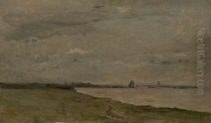 Bank of the Thames by Charles-Francois Daubigny