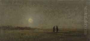 Moonlight Champigny by Charles-Francois Daubigny