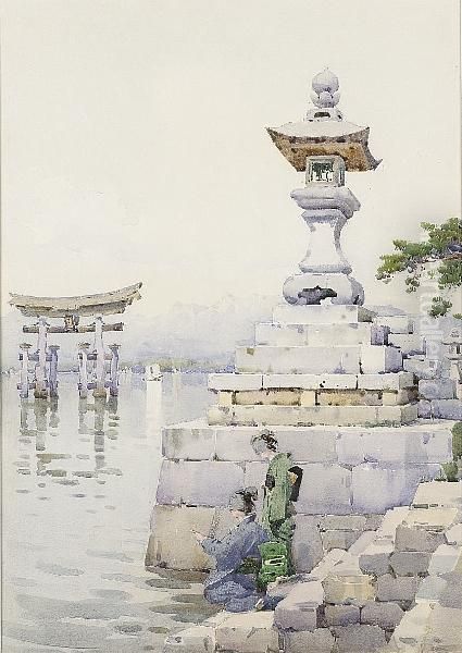 The Torii Gate At Miyajima, Japan - view 1