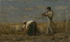 De oogst by Jules Breton