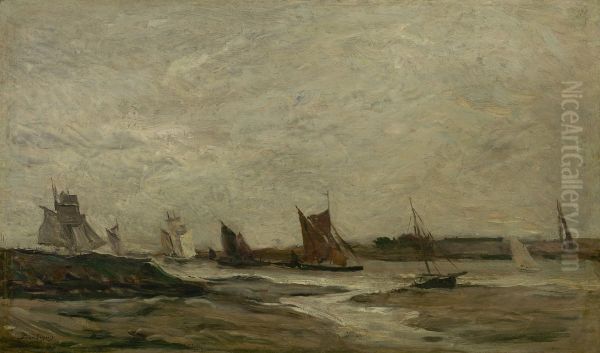 Boten op de Theems - view 1