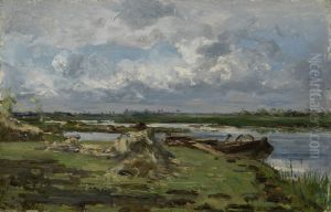Lakes near Kortenhoef by Willem Roelofs