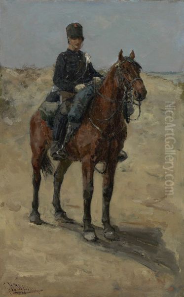Cavalryman in the dunes - view 1