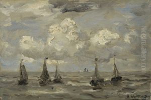 Stormy sea by Hendrik Willem Mesdag
