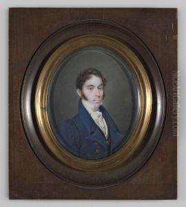 Portretminiatuur van Edzard Hobbe baron Rengers by Geldersch Landschap en Kasteelen