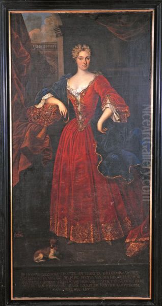 Portrait of Ottonette Wilhelmine des H.R. Rijksbaronesvon Heiden (1696-1738) - view 1