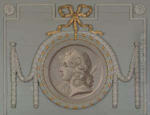 Medaillonvormige grisaille van Artemis by Geldersch Landschap en Kasteelen