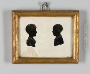 Silhouetportretten van Adolph Warner Carel Willem baron van Pallandt en Arnoldina Wilhelmina Cornelia barones van Pallandt Silhouetportretten van Adolph Warner Carel Willem baron van Pallandt en Arnoldina Wilhelmina Cornelia barones van Pallandt