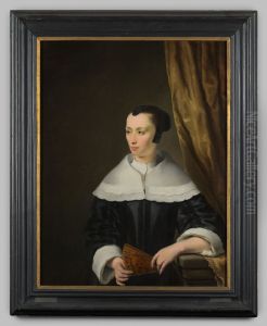 Portret van een onbekende vrouw by Ferdinand Bol