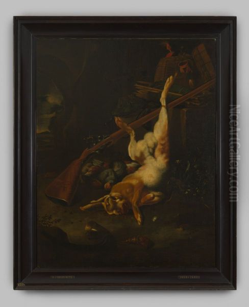 Jachtbuit met dode haas - view 1