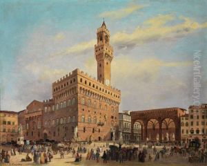 Veduta Di Piazza Della Signoria by Carlo Canella