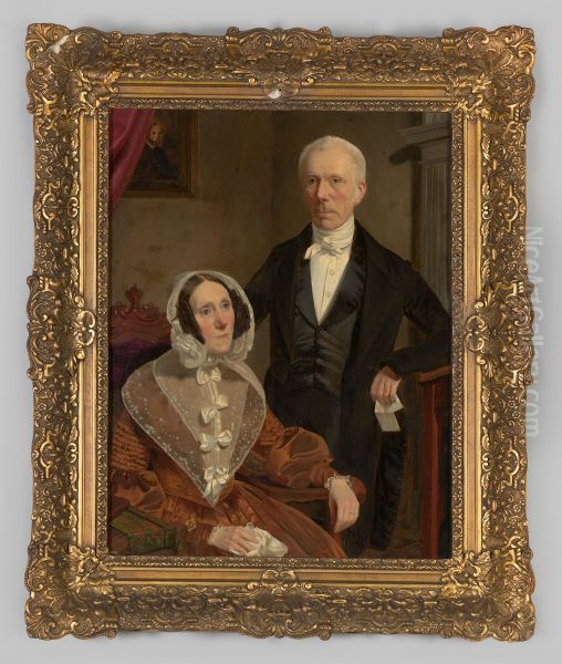 Dubbelportret, waarschijnlijk Adriaan Carel Visscher Bouricius en Charlotte Sara von Carnap - view 1