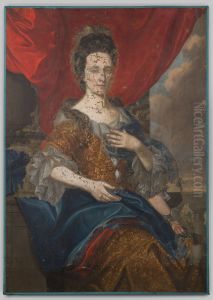 Portrait of an unknown woman by Geldersch Landschap en Kasteelen