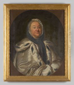 Portret van een vrouw by Louis Francois Gerard van der Puyl