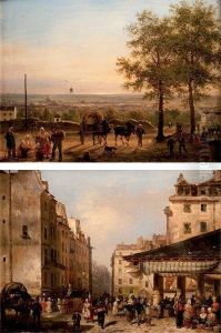 Vue De Paris Depuis Montmartre by Guiseppe Canella