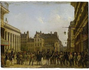 Palais Brongniart, Place De La Bourse by Guiseppe Canella
