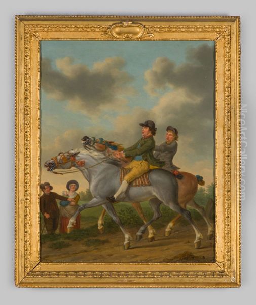 Paarden in galop - view 1