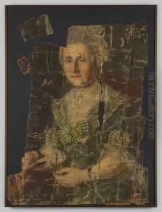 Portret van een vrouw by Geldersch Landschap en Kasteelen