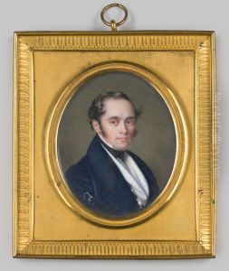 Miniatuurportret van een onbekende man