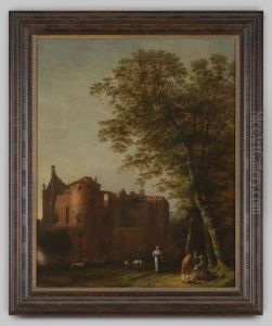 De ruine van kasteel Waardenburg De ruine van kasteel Waardenburg
