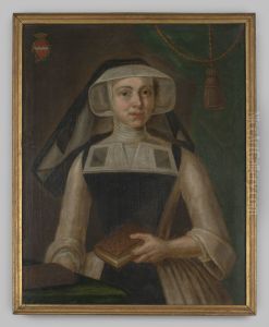 Portret van Maria Antonetta barones van Hugenpoth tot Aerdt by Geldersch Landschap en Kasteelen
